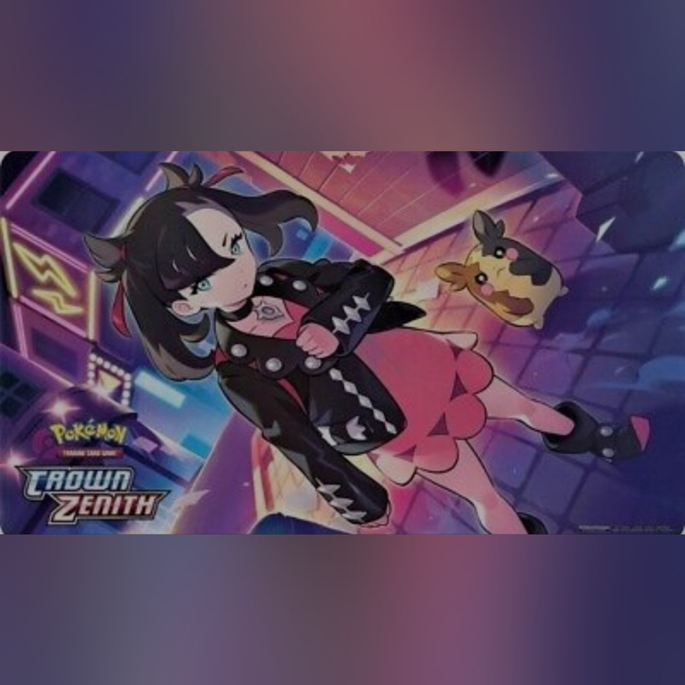 Morpeko Marnie Pokemon Crown Zenith play mat TCG playmat New